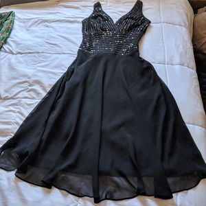 Little Black Dress w/ Beading and Sequins size 4